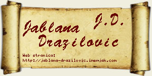 Jablana Dražilović vizit kartica